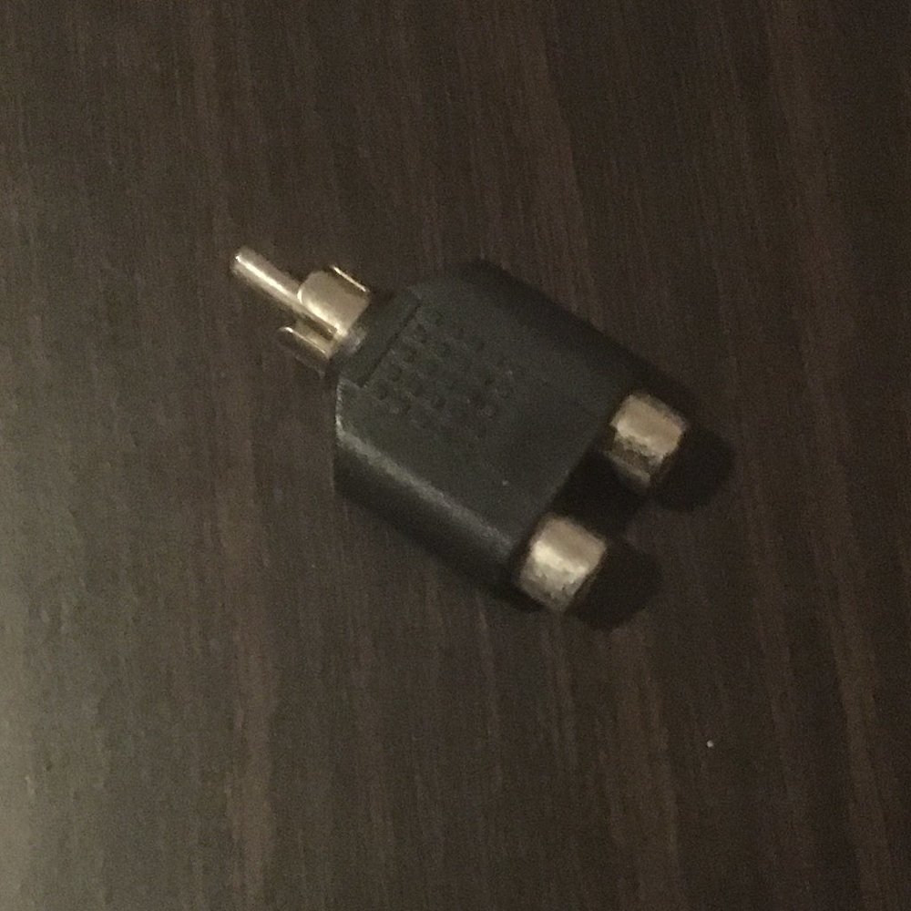 RCA Y Splitter AV Audio Video Plug Converter 1-Male/2-Female Cable Adapter